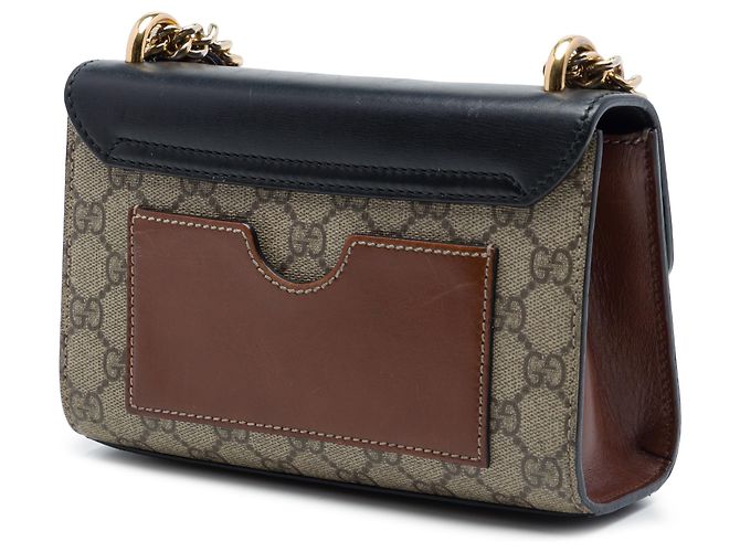 Gucci Beige Small GG Supreme Padlock Crossbody - vista 2