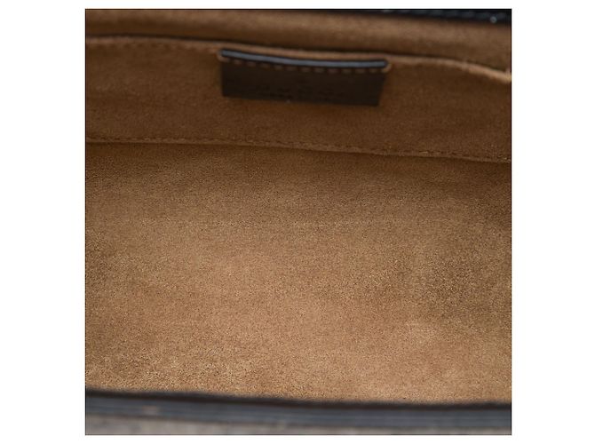 Gucci Beige Small GG Supreme Padlock Crossbody - vista 4