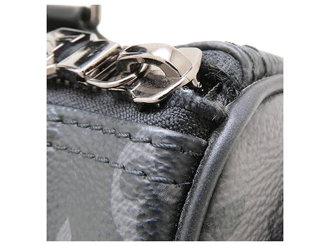 Louis Vuitton Black Monogram Eclipse Reverse Keepall Bandouliere 25 Nero - vista 10