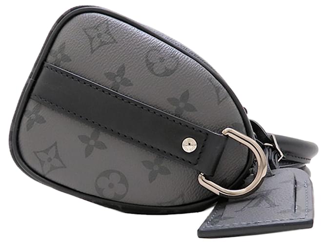 Louis Vuitton Black Monogram Eclipse Reverse Keepall Bandouliere 25 Nero - vista 3