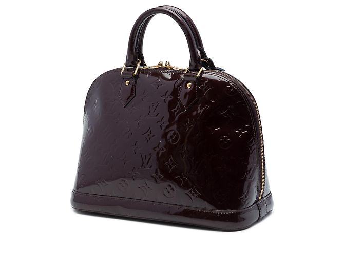 Louis Vuitton Purple Monogram Vernis Alma PM Porpora - vista 2