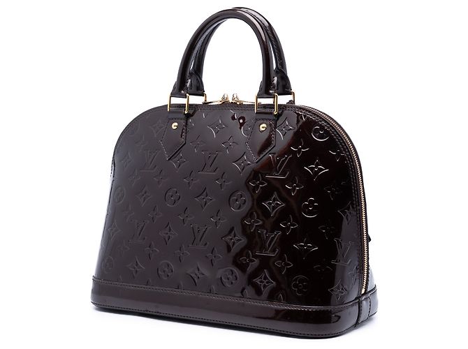 Louis Vuitton Purple Monogram Vernis Alma PM Porpora - vista 2