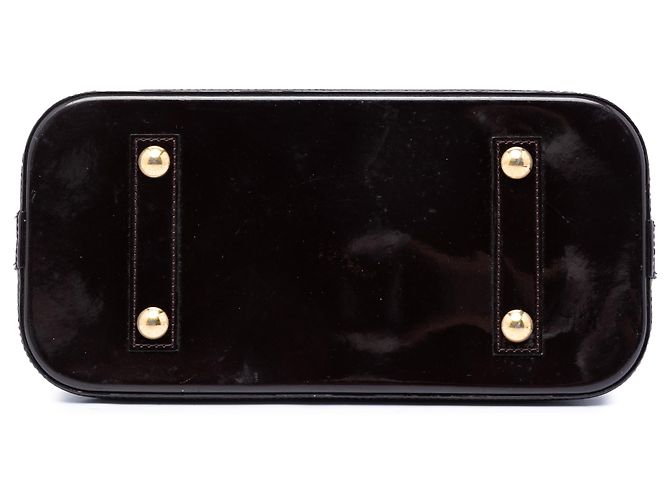 Louis Vuitton Purple Monogram Vernis Alma PM Porpora - vista 3