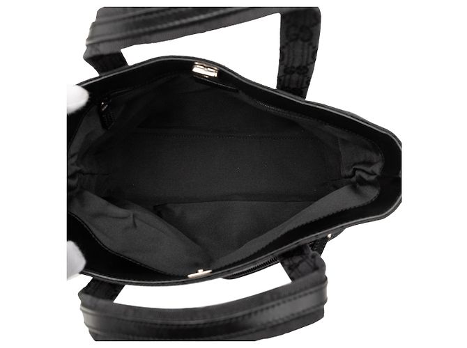 Borsa a mano Gucci in tela GG nera Nero - vista 4
