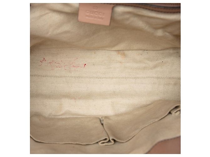 Borsa a tracolla Gucci Emily Large in tela GG beige - vista 4