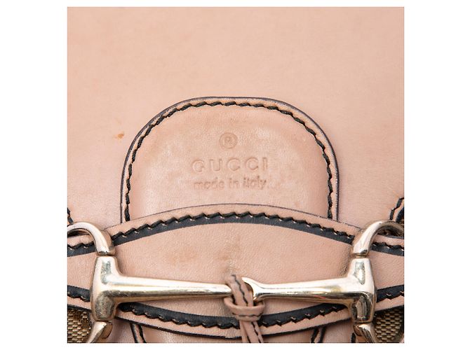 Borsa a tracolla Gucci Emily Large in tela GG beige - vista 5