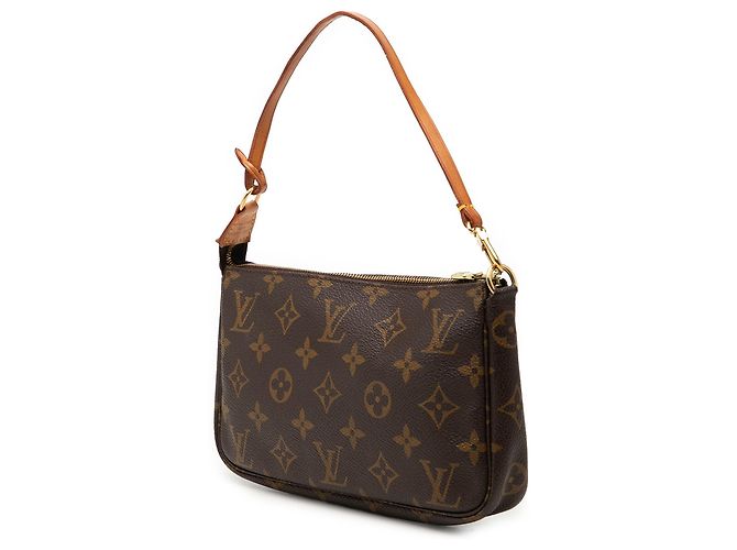 Louis Vuitton Brown Monogram Pochette Accessoires Marrone - vista 2