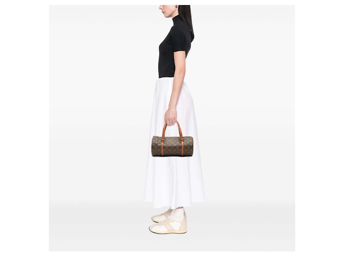 Louis Vuitton Brown Monogram Papillon 30 Marrone - vista 6