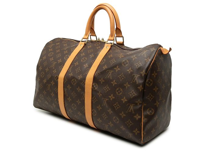 Louis Vuitton Brown Monogram Keepall 45 Marrone - vista 2