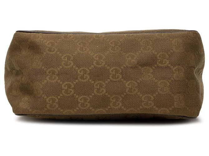 Borsa a mano Gucci in tela GG marrone - vista 3