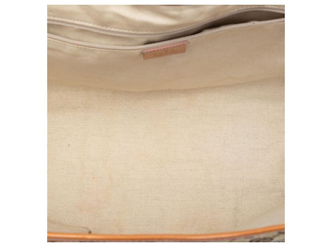 Borsa Tote Gucci Beige GG Canvas Web Jolie - vista 4