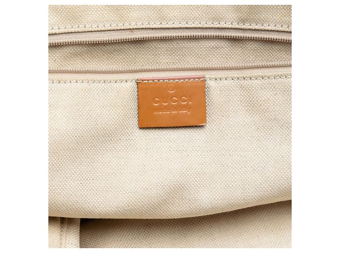 Borsa Tote Gucci Beige GG Canvas Web Jolie - vista 5