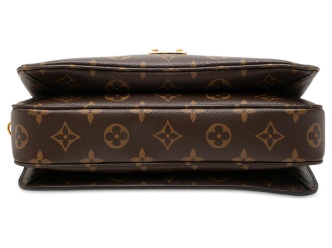 Louis Vuitton Brown Monogram Pochette Metis Marrone - vista 3