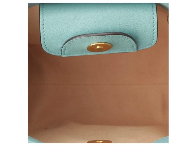 Borsa Gucci Blue Mini Calfskin Bamboo Diana Satchel Blu chiaro - vista 6