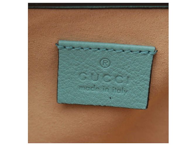 Borsa Gucci Blue Mini Calfskin Bamboo Diana Satchel Blu chiaro - vista 7