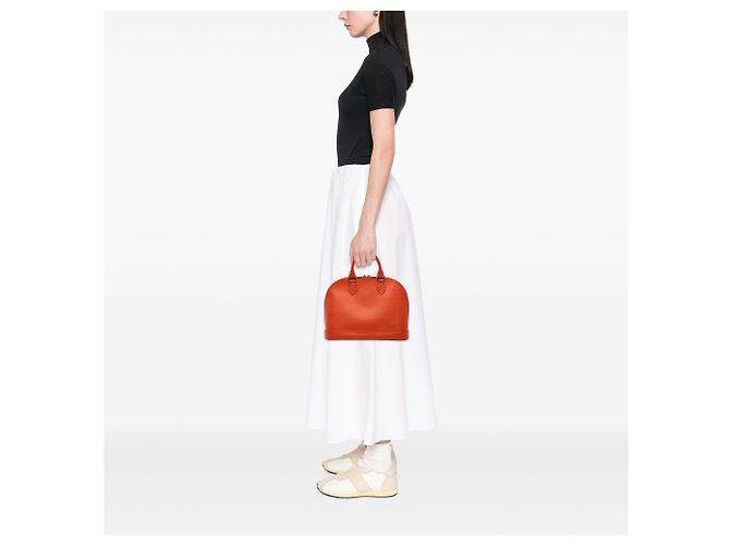 Louis Vuitton Orange Epi Alma PM Arancione - vista 6