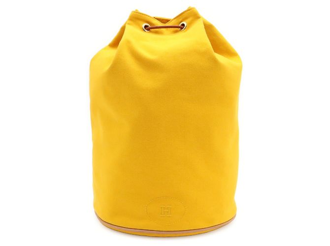 Hermès Borsa a tracolla HERMES Polochon Mimil GM Giallo - vista 2