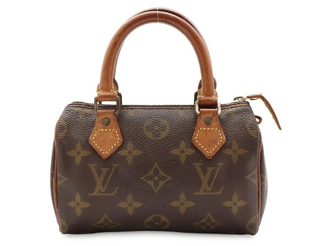 Borsa a mano Louis Vuitton Monogram Mini Speedy Marrone - vista 2