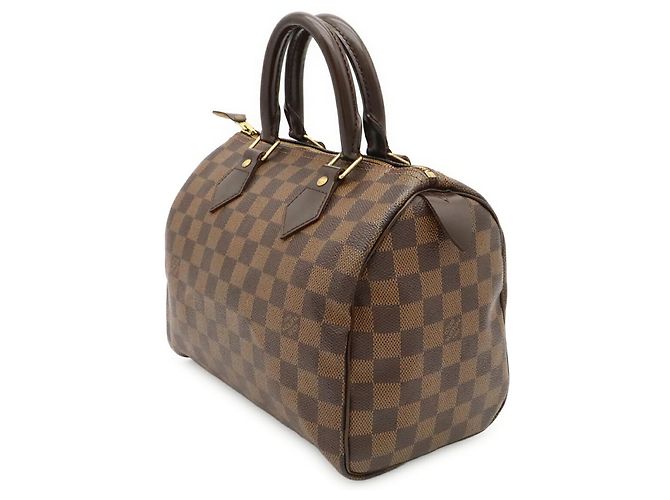 Borsa Louis Vuitton Damier Speedy 25 Marrone Damier ebene - vista 3