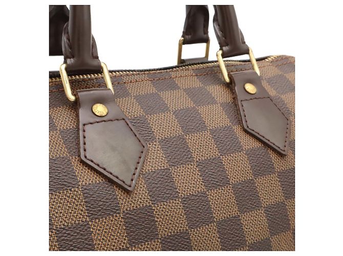 Borsa Louis Vuitton Damier Speedy 25 Marrone Damier ebene - vista 9