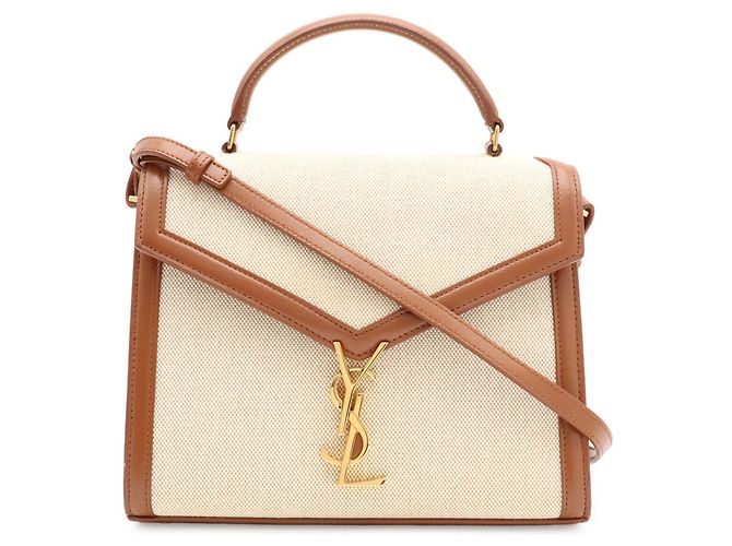 Borsa Yves Saint Laurent Cassandra Marrone - vista 2