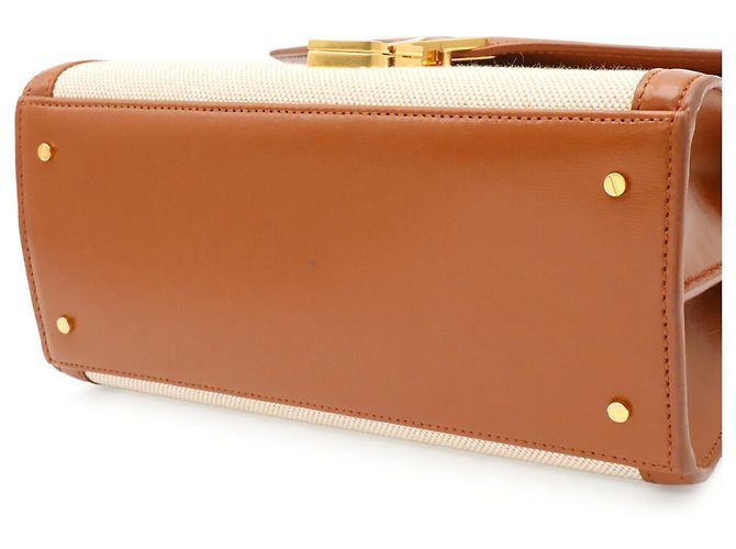 Borsa Yves Saint Laurent Cassandra Marrone - vista 7