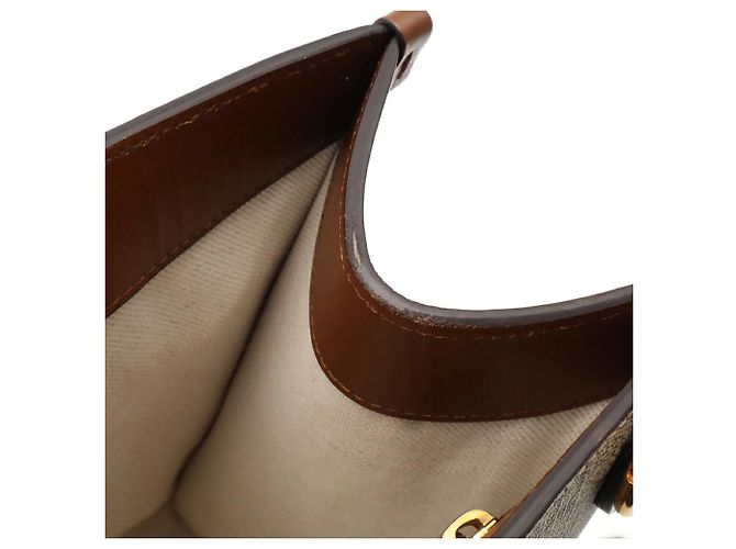 Borsa Tote Gucci GG Small Marrone Crudo - vista 10