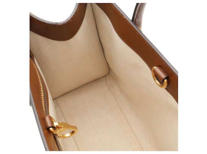 Borsa Tote Gucci GG Small Marrone Crudo - vista 9