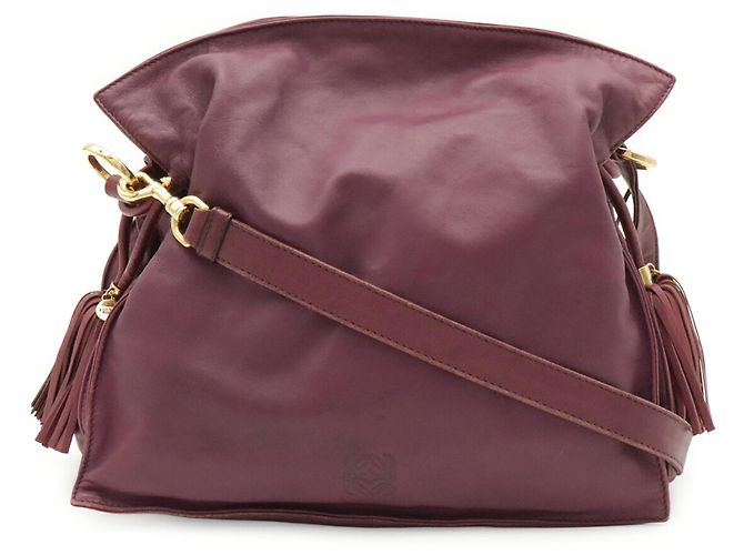 Borsa a tracolla Loewe Flamenco in Purple Porpora - vista 2