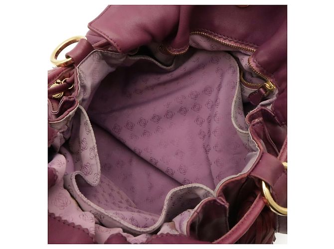 Borsa a tracolla Loewe Flamenco in Purple Porpora - vista 7