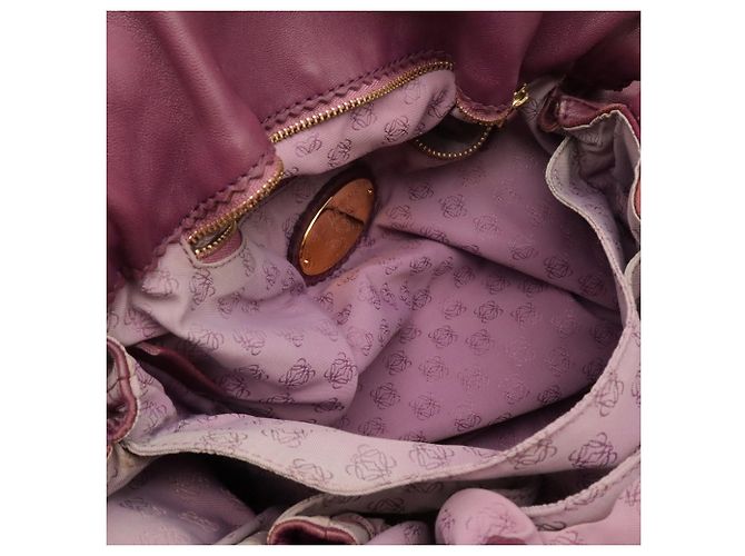 Borsa a tracolla Loewe Flamenco in Purple Porpora - vista 8