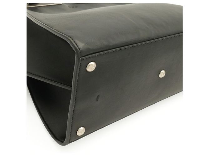 Bolso de mano Fendi Trois Jours de piel negra Negro - vista 4
