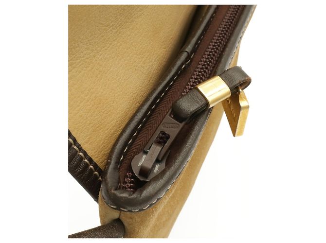 Borsa a tracolla Pochette in camoscio Loewe Cachi Marrone scuro - vista 6