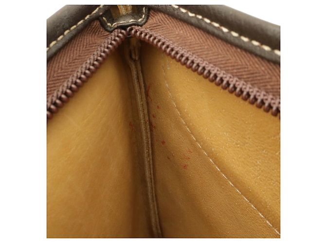 Borsa a tracolla Pochette in camoscio Loewe Cachi Marrone scuro - vista 8