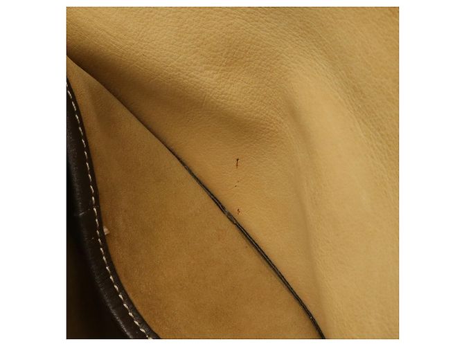 Borsa a tracolla Pochette in camoscio Loewe Cachi Marrone scuro - vista 9