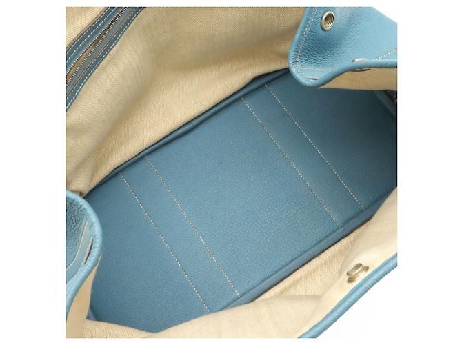 Hermès Borsa Tote HERMES Garden PM Blu chiaro - vista 9