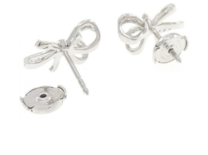 Orecchini a lobo in platino e diamanti Tiffany & Co. - vista 3