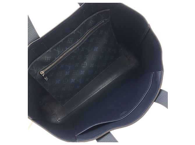Borsa Louis Vuitton Cabas Voyage Blu navy - vista 8