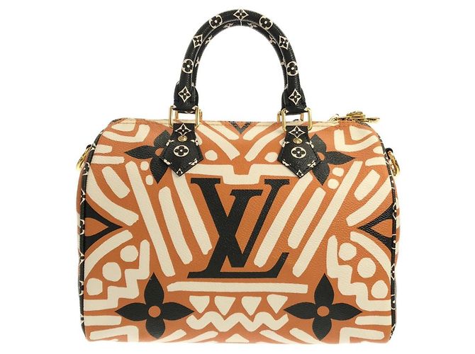 Louis Vuitton LV Crafty Speedy Bandoulière 25cm Boston Bag Crudo Caramello - vista 2