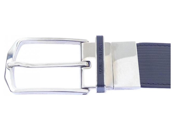 Louis Vuitton Ceinture Slender Reversible Belt Marrone Nero - vista 2