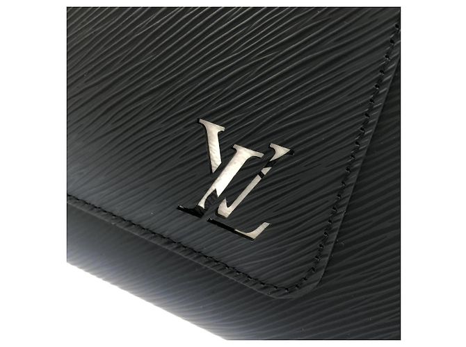 Borsa Louis Vuitton Epi Marelle Tote MM M59954 Nero - vista 6