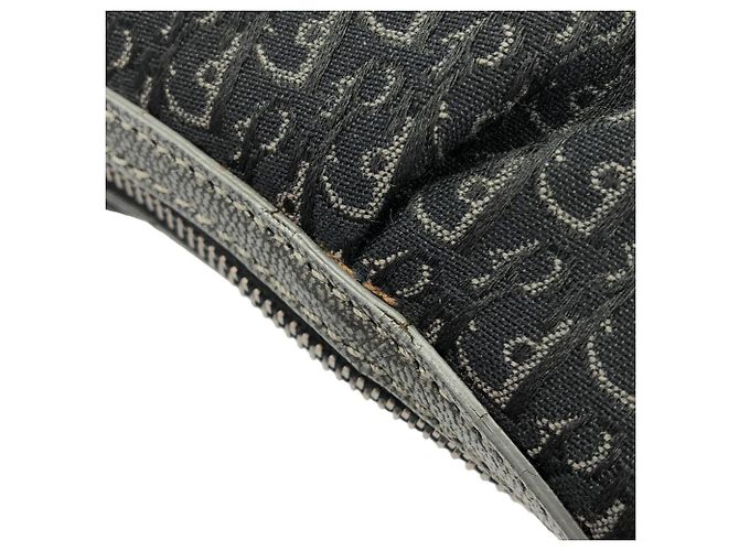 Borsa a tracolla in tela Christian Dior Nero - vista 3