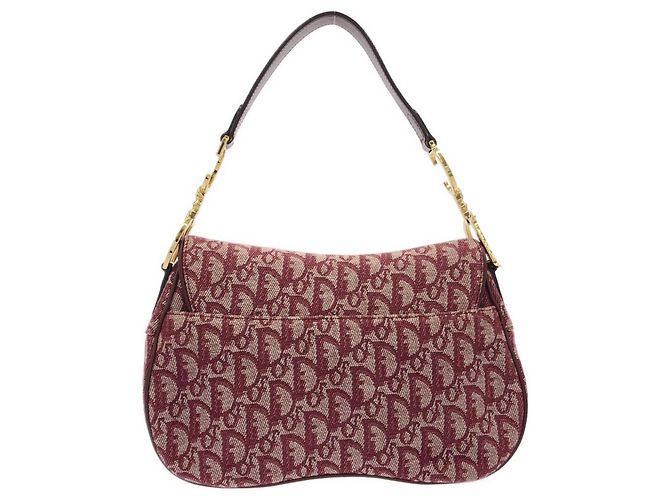 Borsa a tracolla Christian Dior Bordeaux Bordò - vista 2