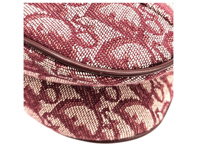 Borsa a tracolla Christian Dior Bordeaux Bordò - vista 3