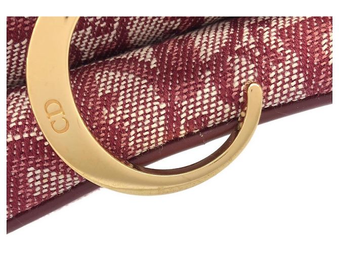 Borsa a tracolla Christian Dior Bordeaux Bordò - vista 5