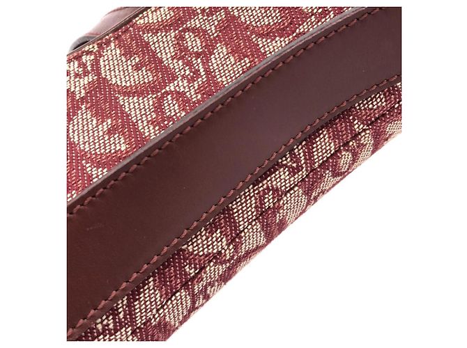 Borsa a tracolla Christian Dior Bordeaux Bordò - vista 7