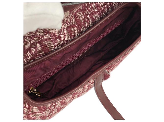 Borsa a tracolla Christian Dior Bordeaux Bordò - vista 8