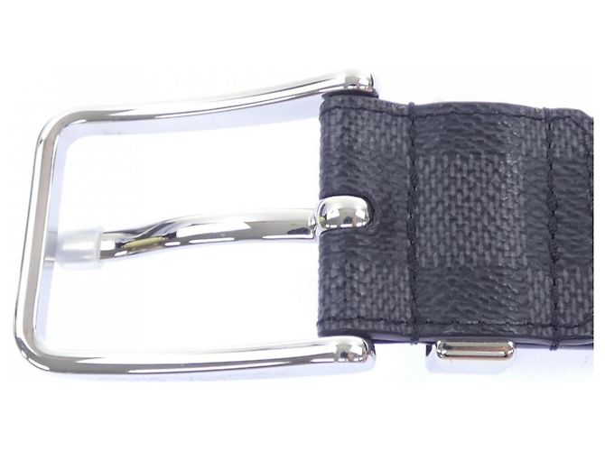 Cintura Louis Vuitton Pont Neuf 35mm M8200 Marrone Nero - vista 3