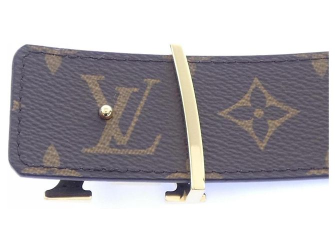 Louis Vuitton LV Initials 40MM Wendelgürtel Braun Schwarz - Ansicht 3