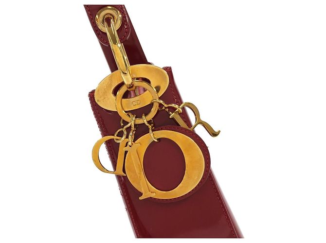 Borsa a tracolla Christian Dior rossa Rosso - vista 7